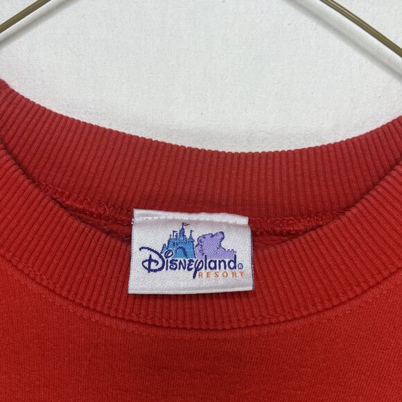 Vintage 90s Disneyland Holiday Christmas Sweater Size Medium Made In USA red - Picture 4 of 8
